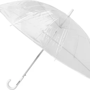 Gancho de Pared Paraguas Automático Transparente Mango Blanco - Ondo