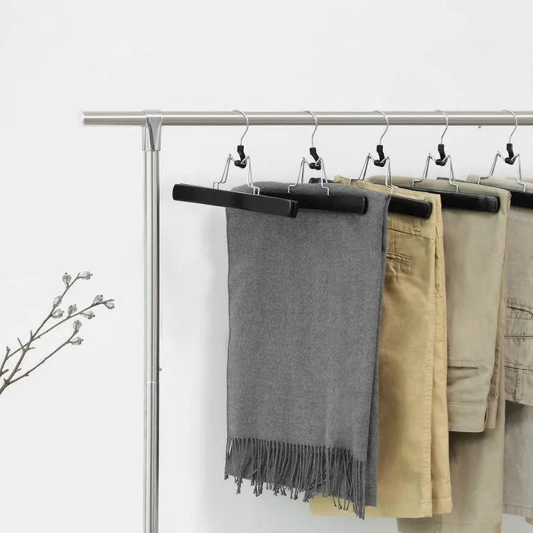 De Hierro Forjado Perchas para pantalones con gancho giratorio