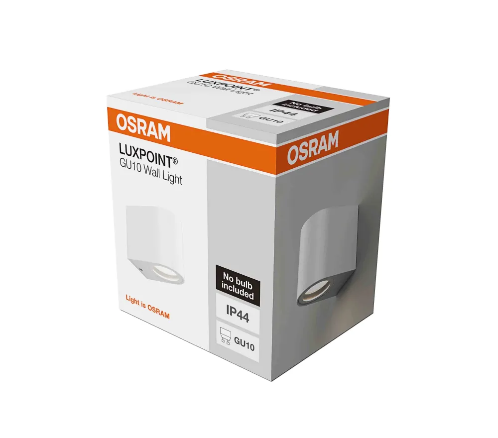 None luxpoint® aplique de pared exterior atemporal gu10 blanco