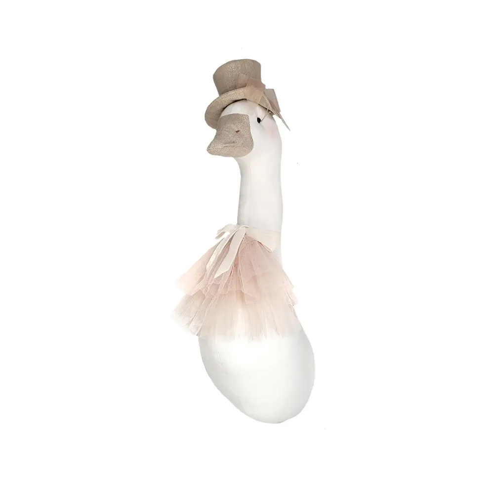 Peluche de pared Gansa Grace Fácil Instalación