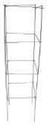 Soporte para plantas de acero gris Glamos Wire de 42 de alto x 12 de ancho (paquete de 25)