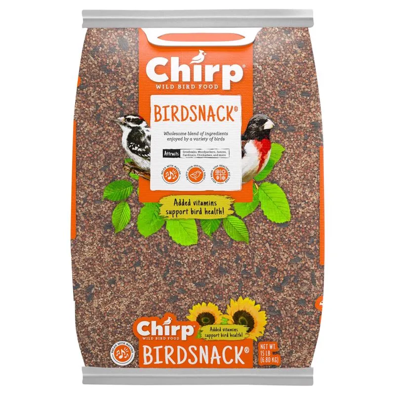 Alimento para pájaros silvestres Chirp Birdsnack Wild Bird Semillas de girasol 15 lb