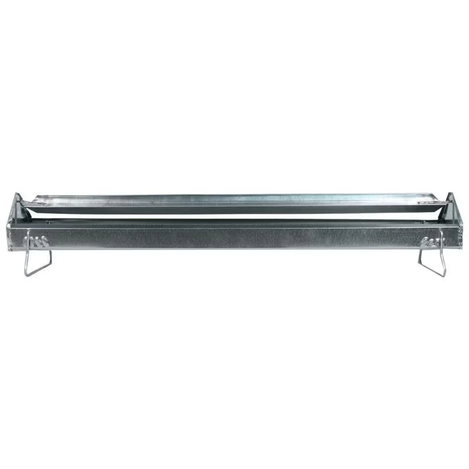 Comedero para aves de corral galvanizado con tapa de carrete Farm-Tuff