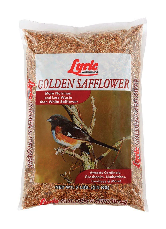 Alimento para pájaros silvestres con semillas de cártamo de especies variadas Lyric, 5 lb