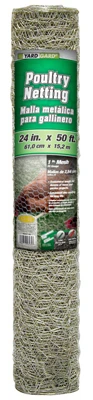 Red galvanizada para aves de corral, 24 pulgadas x 50 pies. YardGard