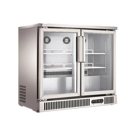 REFRIGERADOR CONTRABARRA DE 2 PUERTAS DE CRISTAL DE 250 L SG250 MIGSA