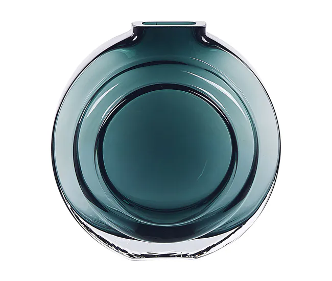 Piedras Decorativas Refractarias Florero de vidrio verde turquesa/transparente 27 cm KAPELI