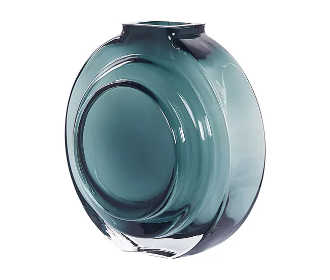 Piedras Decorativas Refractarias Florero de vidrio verde turquesa/transparente 27 cm KAPELI