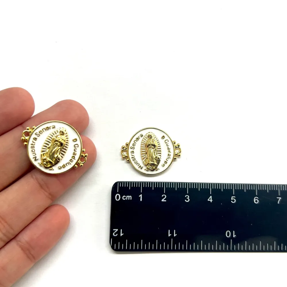 Virgen de Guadalupe, Brass, Enchapado, Conector