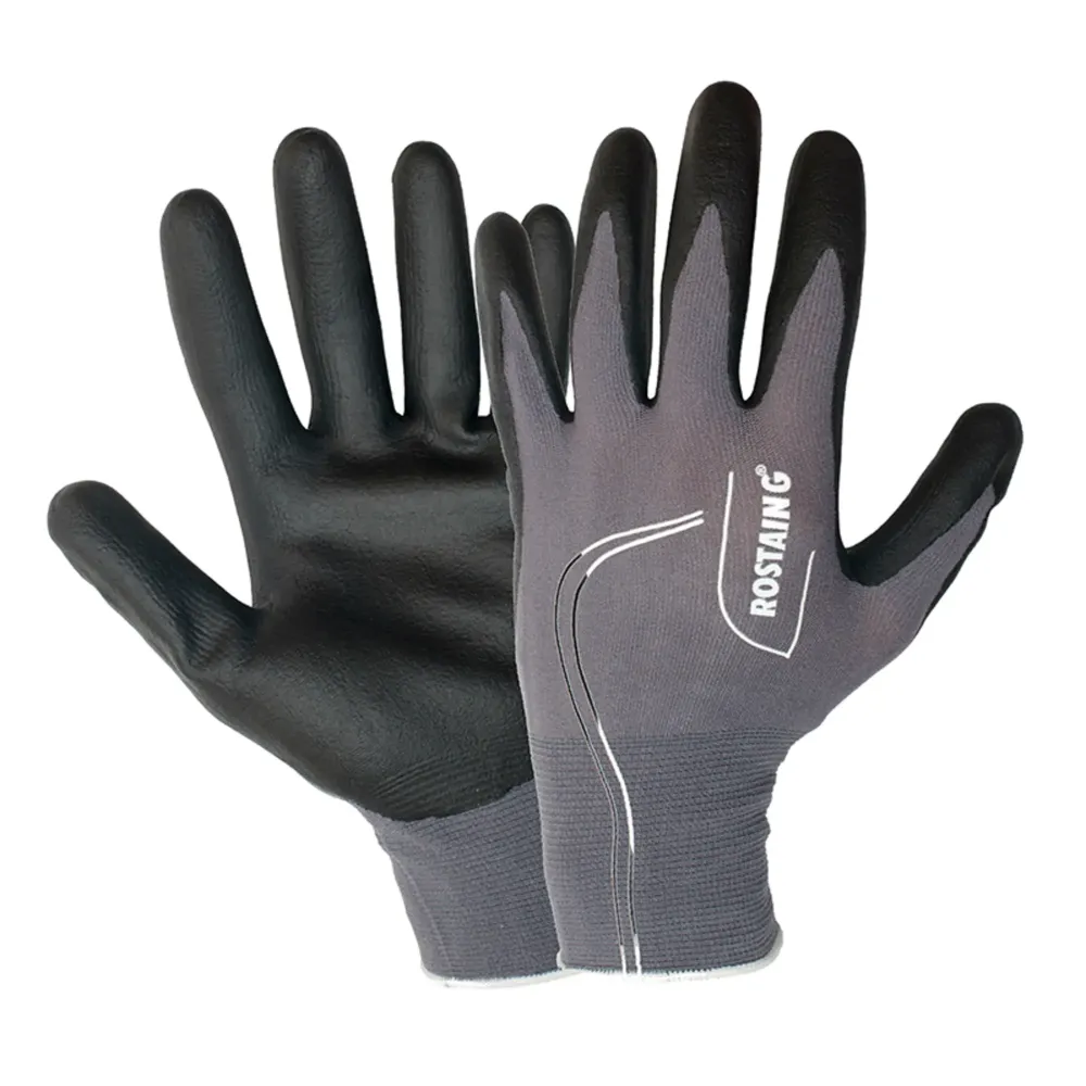 Guantes de jardín grises con Ajuste de Velcro