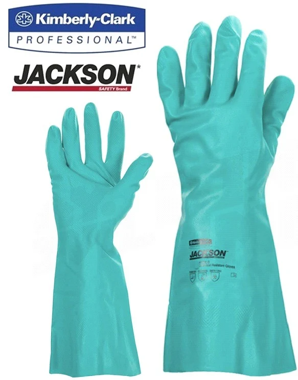 Manga Protectora para Rosales GUANTE DE NITRILO VERDE G80 EXTENSO JACKSON SAFETY TALLA 9