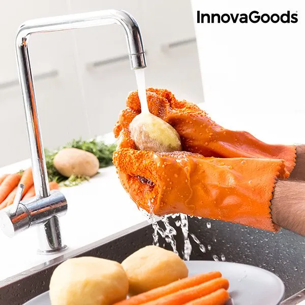 Premium para Parrilla Guantes Limpiadores Peladores de Verduras y Frutas InnovaGoods