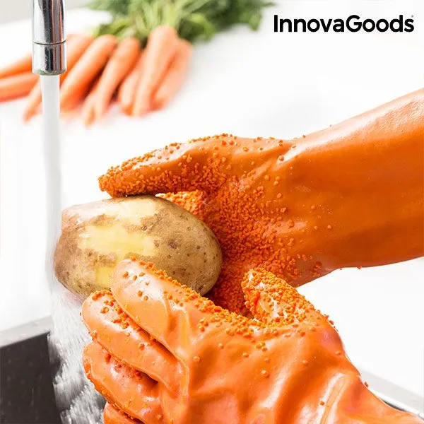 Premium para Parrilla Guantes Limpiadores Peladores de Verduras y Frutas InnovaGoods