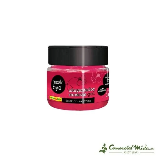 Ahuyentador Moscas Gel FLOWER MOSKIBYE Eco-amigable y Biodegradable