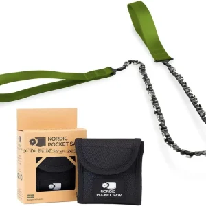 Nordic Pocket Saw Manijas verdes de calidad de motosierra tradicional de emergencia de emergencia al aire libre