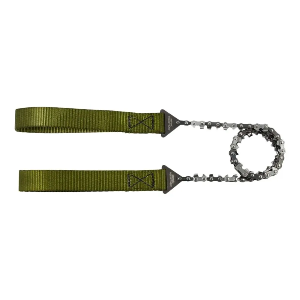 Nordic Pocket Saw Manijas verdes de calidad de motosierra tradicional de emergencia de emergencia al aire libre