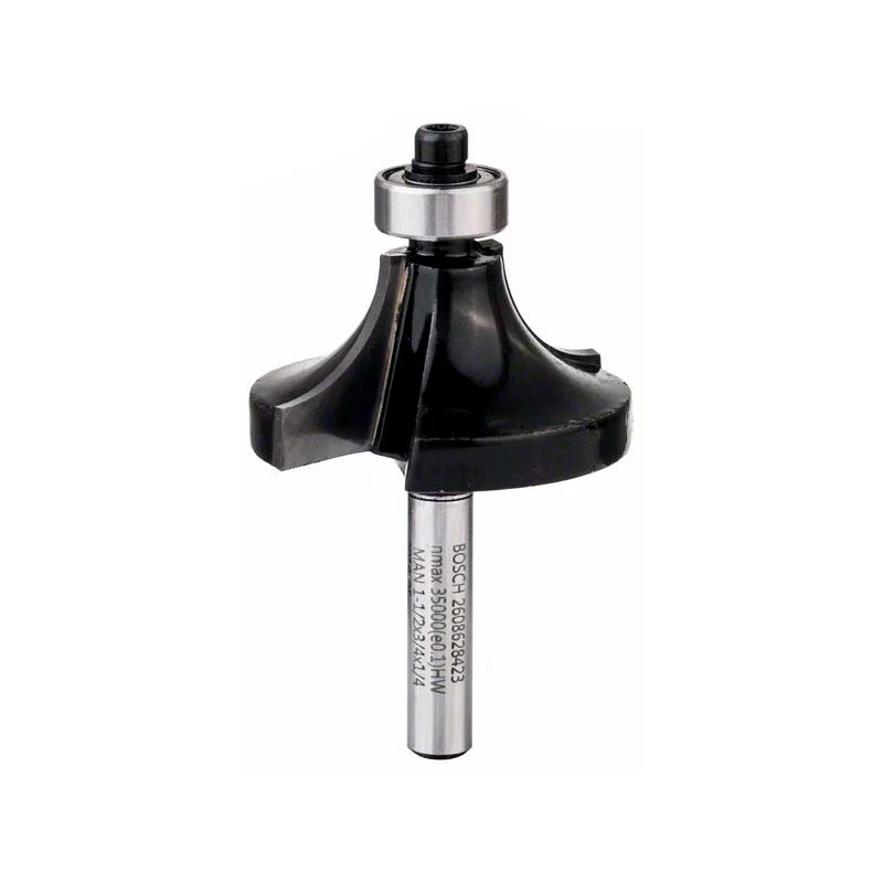 Pala de Jardín de Diente Fino FRESA REDONDA CON COJINETE DE 6.35 X 38.1 X 60 MM BOSCH BOSCH 6.35 X 38.1 X 60 M