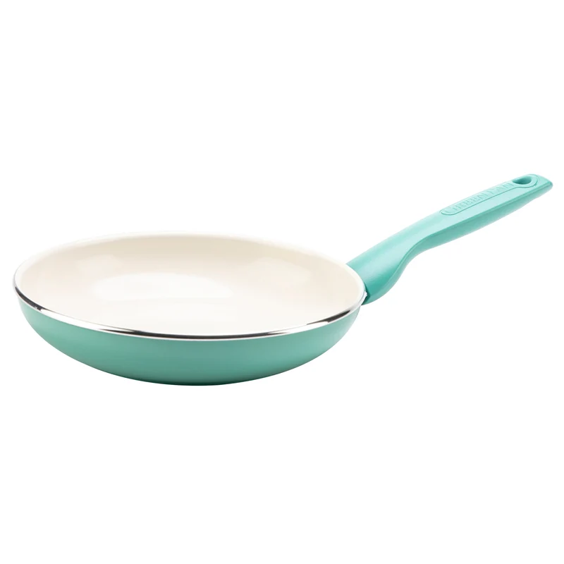 Sartén de aluminio con revestimiento cerámico GreenPan Rio de 7 pulgadas en color turquesa