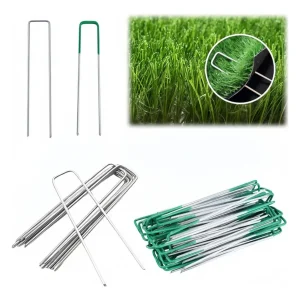 Podadora de Bypass para Setos Estacas Jardín Césped Grapas De Paisaje Galvanizada 60pcs Grado B