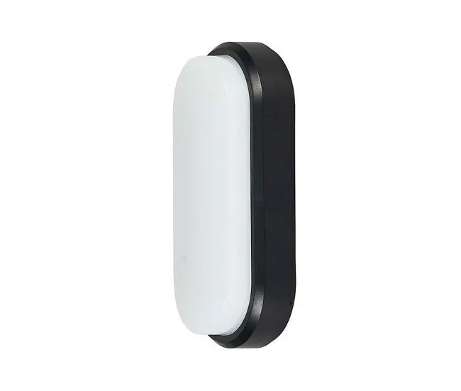 aplique de exterior acrilico color negro serie yucatan 8.9cm para Jardín y Terraza