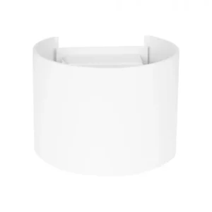 aplique de exterior aluminio color blanco serie salas 14cm Funciona con Baterí Recargable