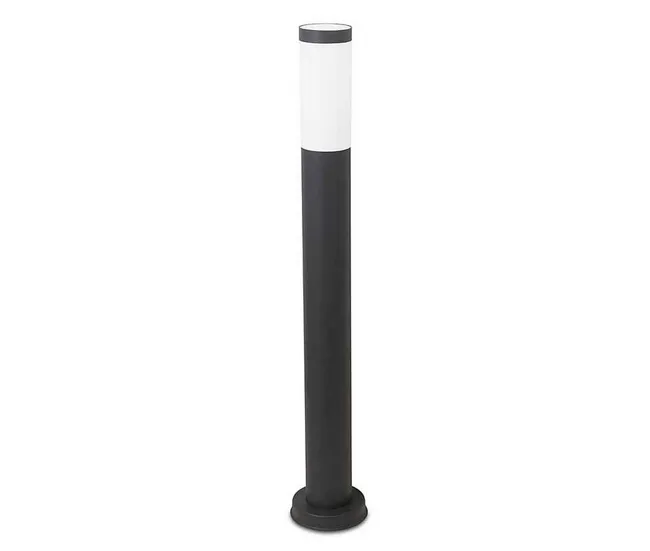 baliza para exterior acero color negro serie koral 7.8cm