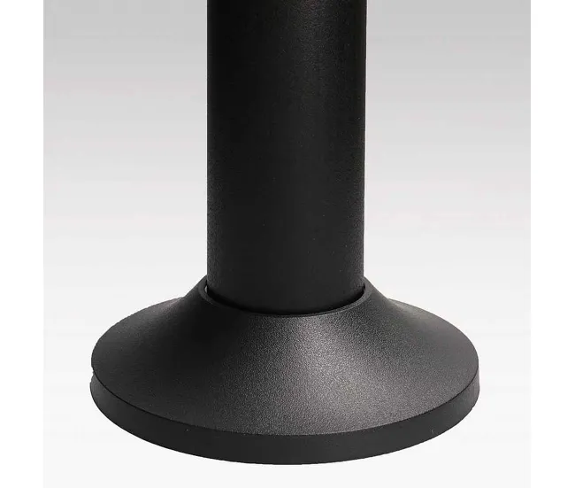 baliza para exterior policarbonato color negro serie yika 6cm con 8 Modos de Luz