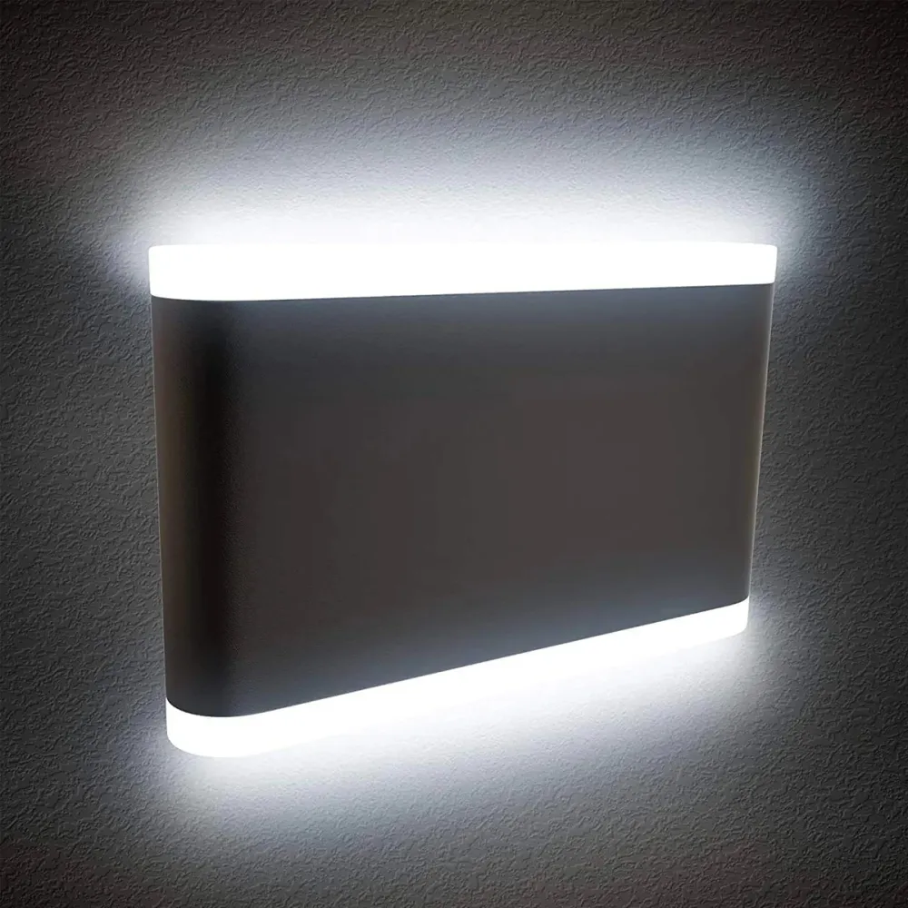 Cgc emilia aplique LED monocromo negro Pack de 6 Unidades