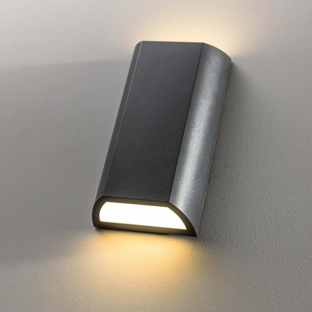 Cgc wilma aplique LED rectangular para exterior gris turbio