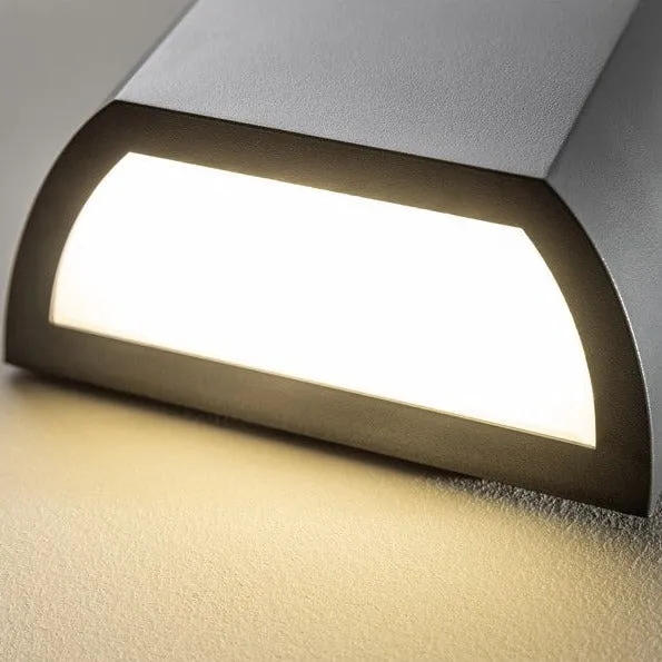 Cgc wilma aplique LED rectangular para exterior gris turbio