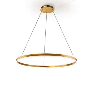 colgante aluminio color dorado serie helia 100cm Duración 10 Horas