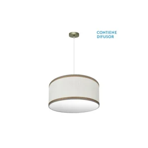 colgante metal color dorado serie soprano 50cm