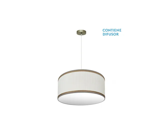 colgante metal color dorado serie soprano 50cm