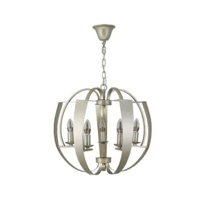 Decoración Solar colgante metálico color dorado serie capuchina 53cm