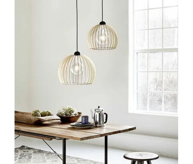 Decoración Solar Lámpara de techo Chino 25 Madera Nórdico