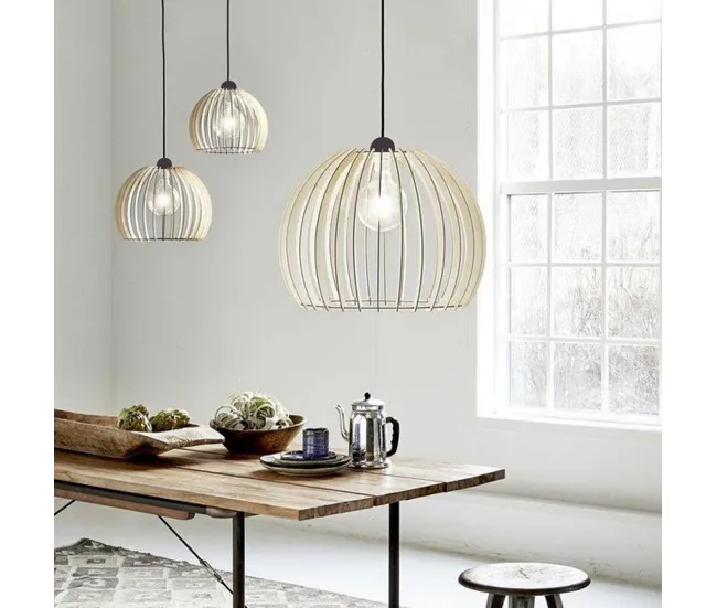 Decoración Solar Lámpara de techo Chino 25 Madera Nórdico