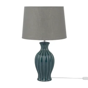 Foco Decorativo Lámpara de noche verde opaco SAMINA Beliani 35x35x59 cm