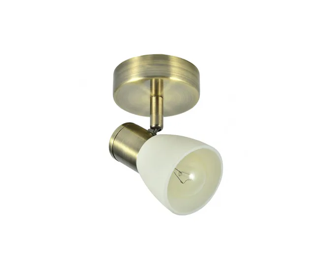 foco 1 luz metálico color dorado serie cholo 8.5cm