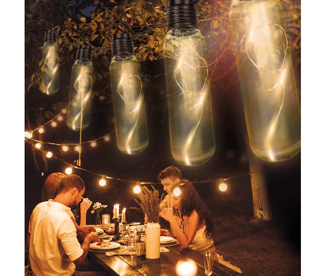 Guirnalda bombillas exterior LED Aktive con 8 Modos de Luz
