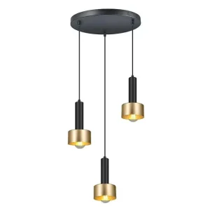 lampara de techo aluminio color dorado serie allende 35cm para Caminos