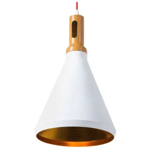 Lámpara colgante MACKENZIE Acero Blanco