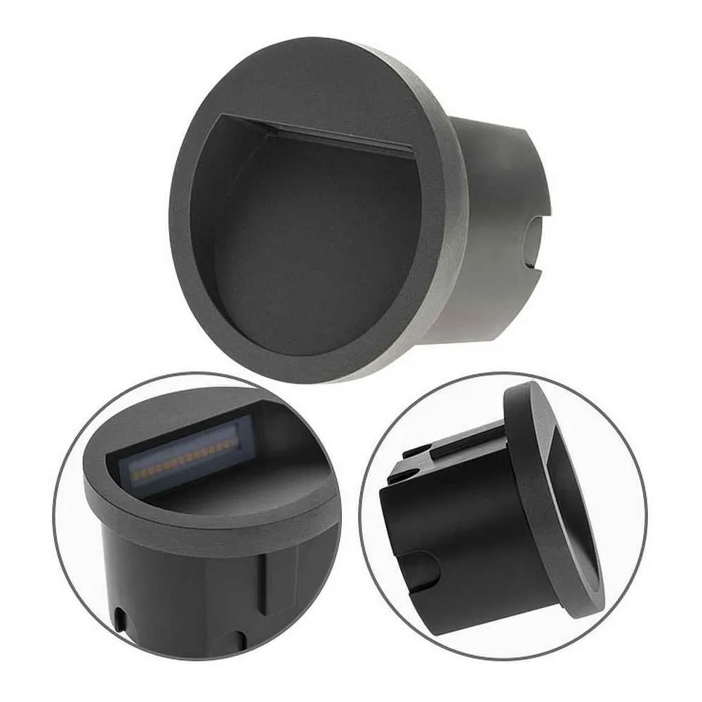 Lámpara Solar Aplique de exterior mustang negro calida 10.5cm