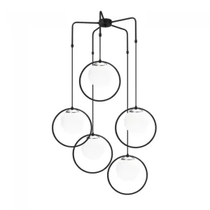 Lámpara de techo Escott II (5 luces) Acero Nórdico