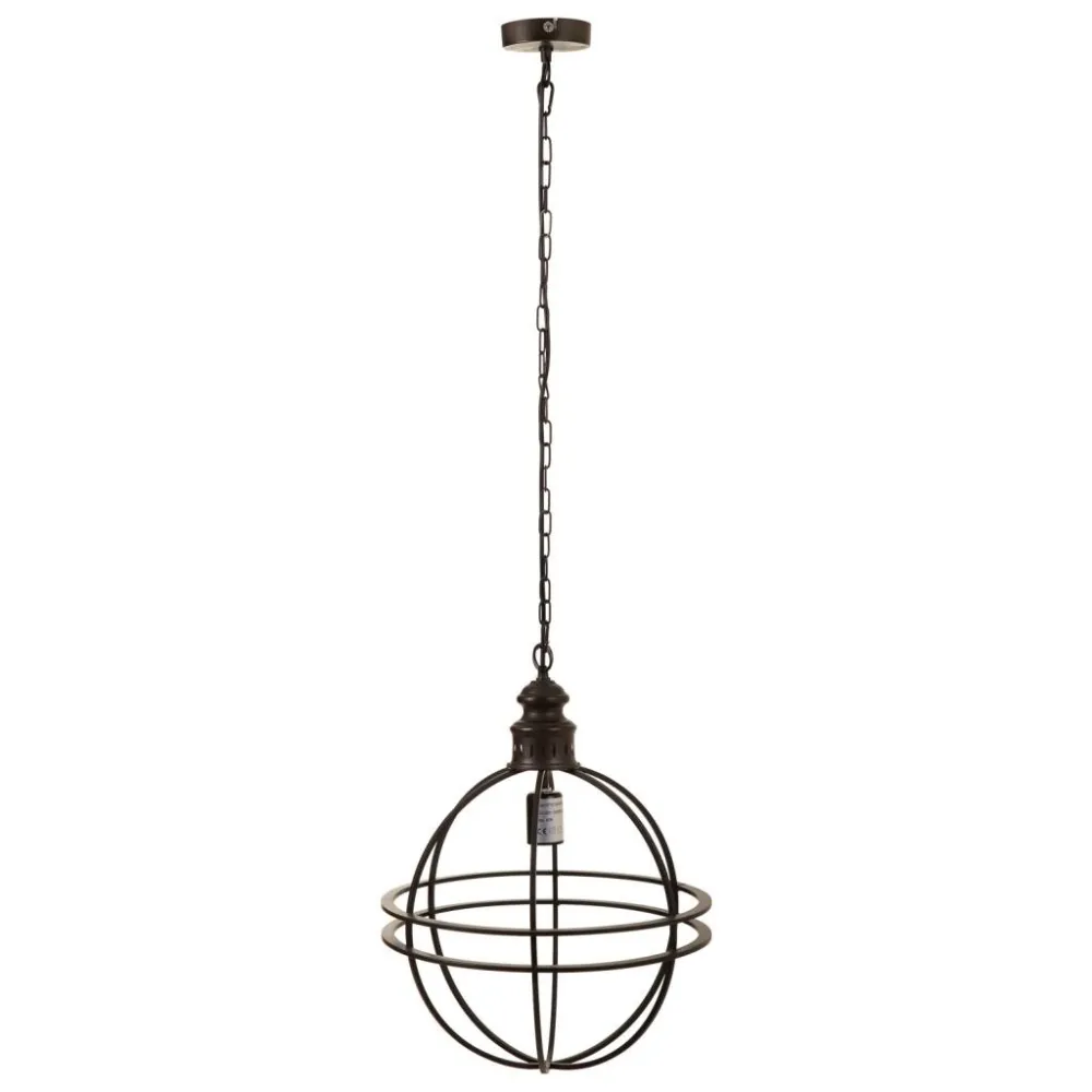Lámpara de techo de metálico dorado 38.5x38.5x49.5
