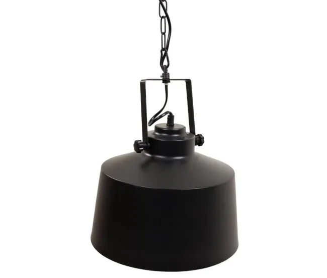 Lámpara de techo de metálico negro 29x29x25/114h cm