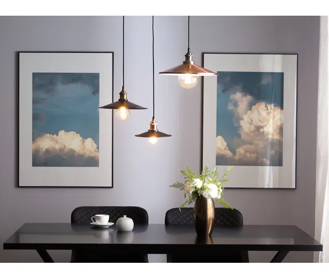 Lámpara de techo negro/cobre SWIFT S para Árboles