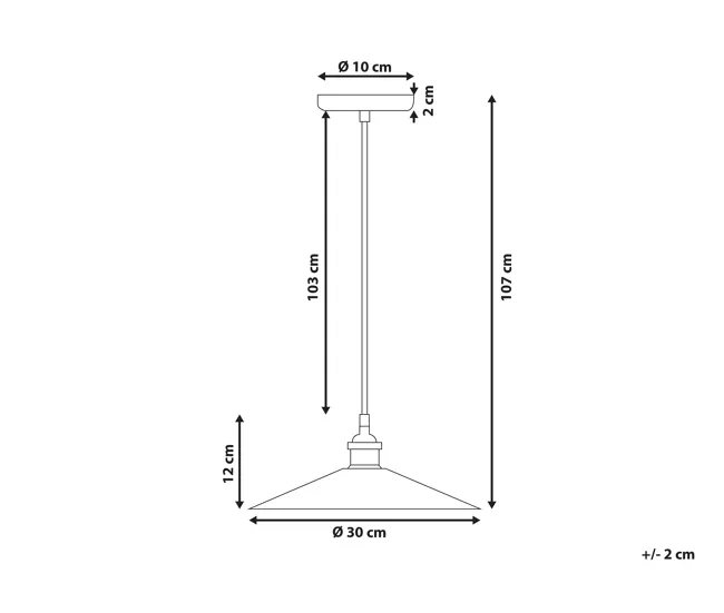 Lámpara de techo negro/cobre SWIFT S para Árboles