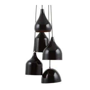 Luz de Ambiente Lámpara colgante negra SAVIO