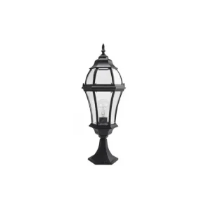sobremuro jardin aluminio color negro serie becrux 21cm Duración 10 Horas