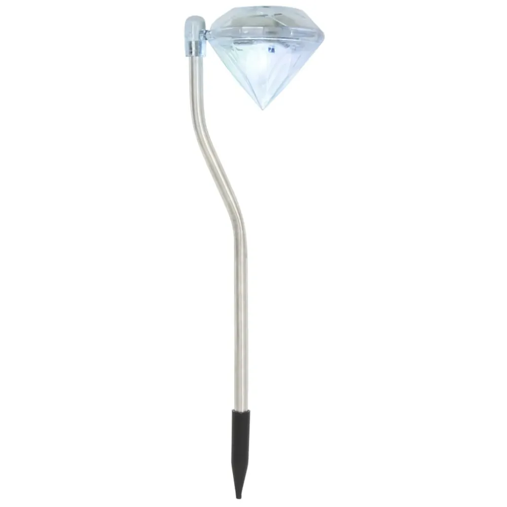 vidaXL lámparas LED solares para jardín 6 unidades 9x7,8x29,5 cm Fácil Instalación sin Cables